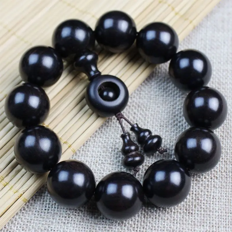 檀映古契·EbonyRoot — Authentic Submerged Ebony Buddha Beads Bracelet | 2.0 Old Material · Rosary Strand · Unisex Spiritual Jewelry 2 kf S62057db48018423badb3512b6969ff31Q
