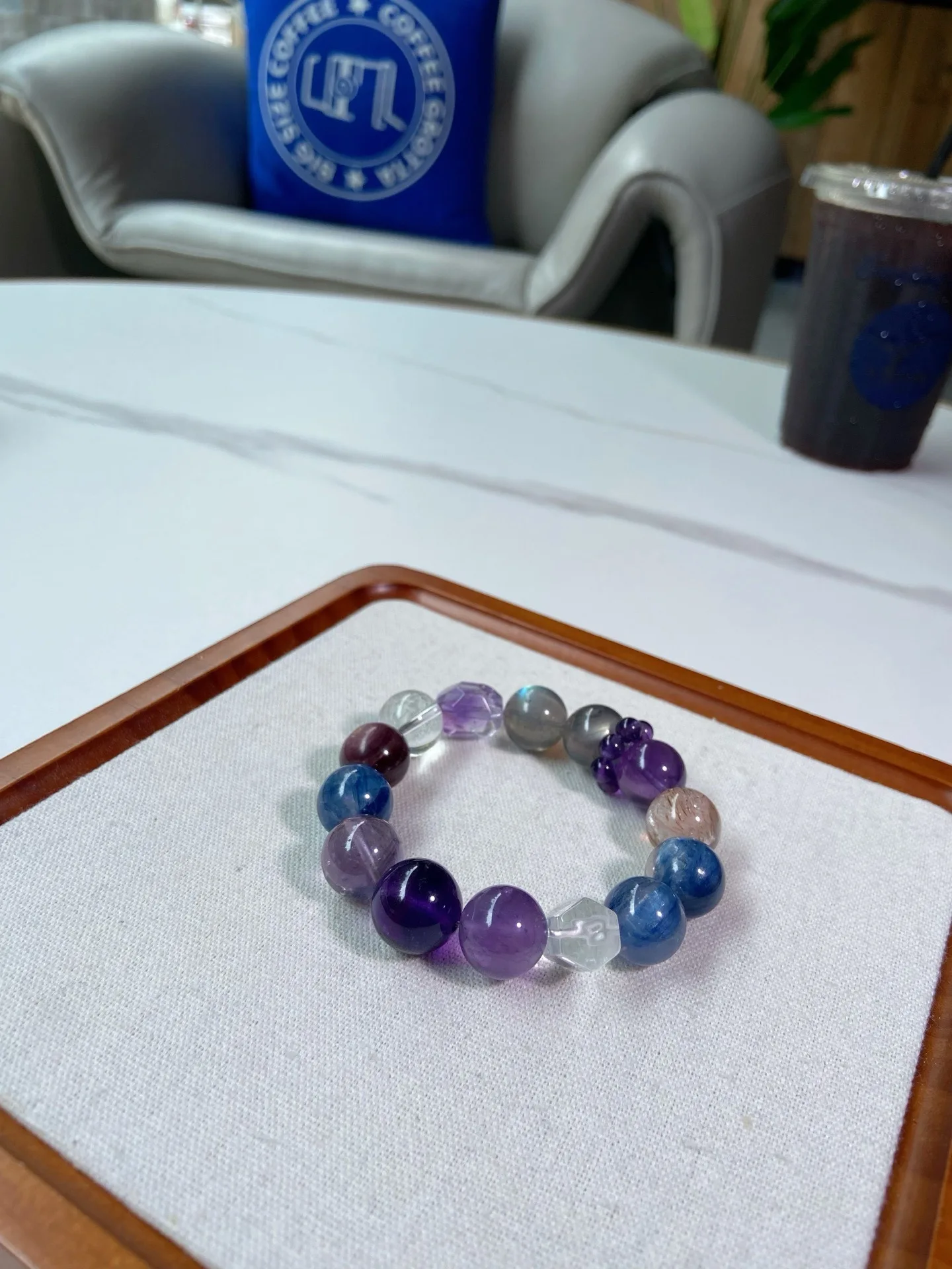 Brazilian Multi-Stone Amethyst Bracelet — Nine‑Purple Fire Prism Harmony Ed 1 kf S8955d0f8f8b841208fa937fd636894b1A