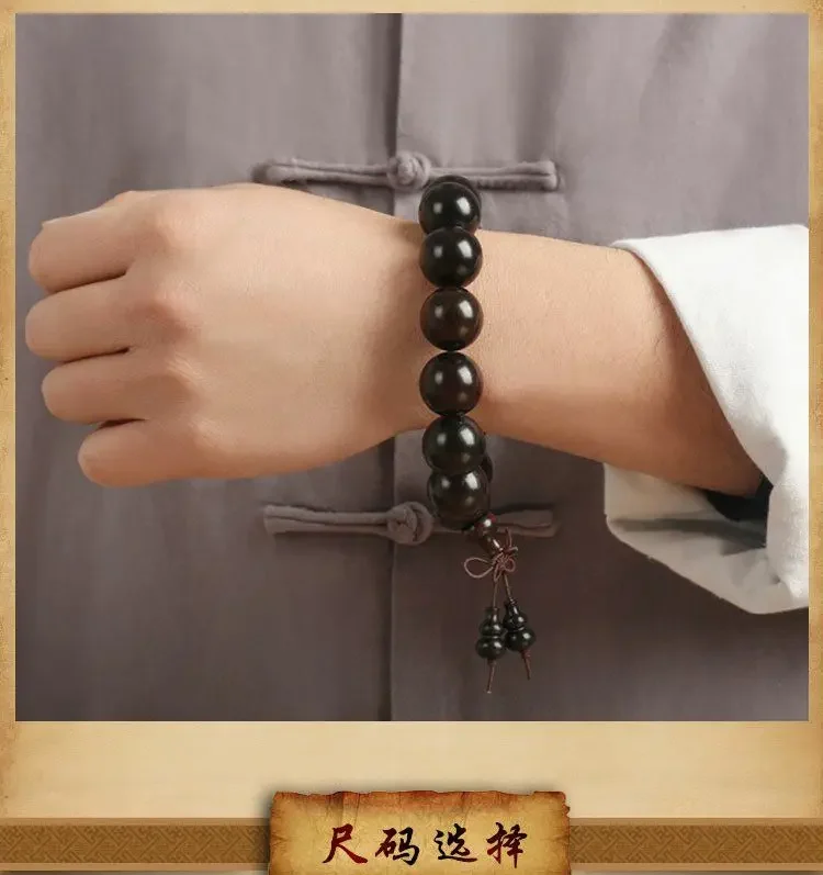 檀映古契·EbonyRoot — Authentic Submerged Ebony Buddha Beads Bracelet | 2.0 Old Material · Rosary Strand · Unisex Spiritual Jewelry 22 kf S9366f1c949fe4273817e6cebdfd899a6R