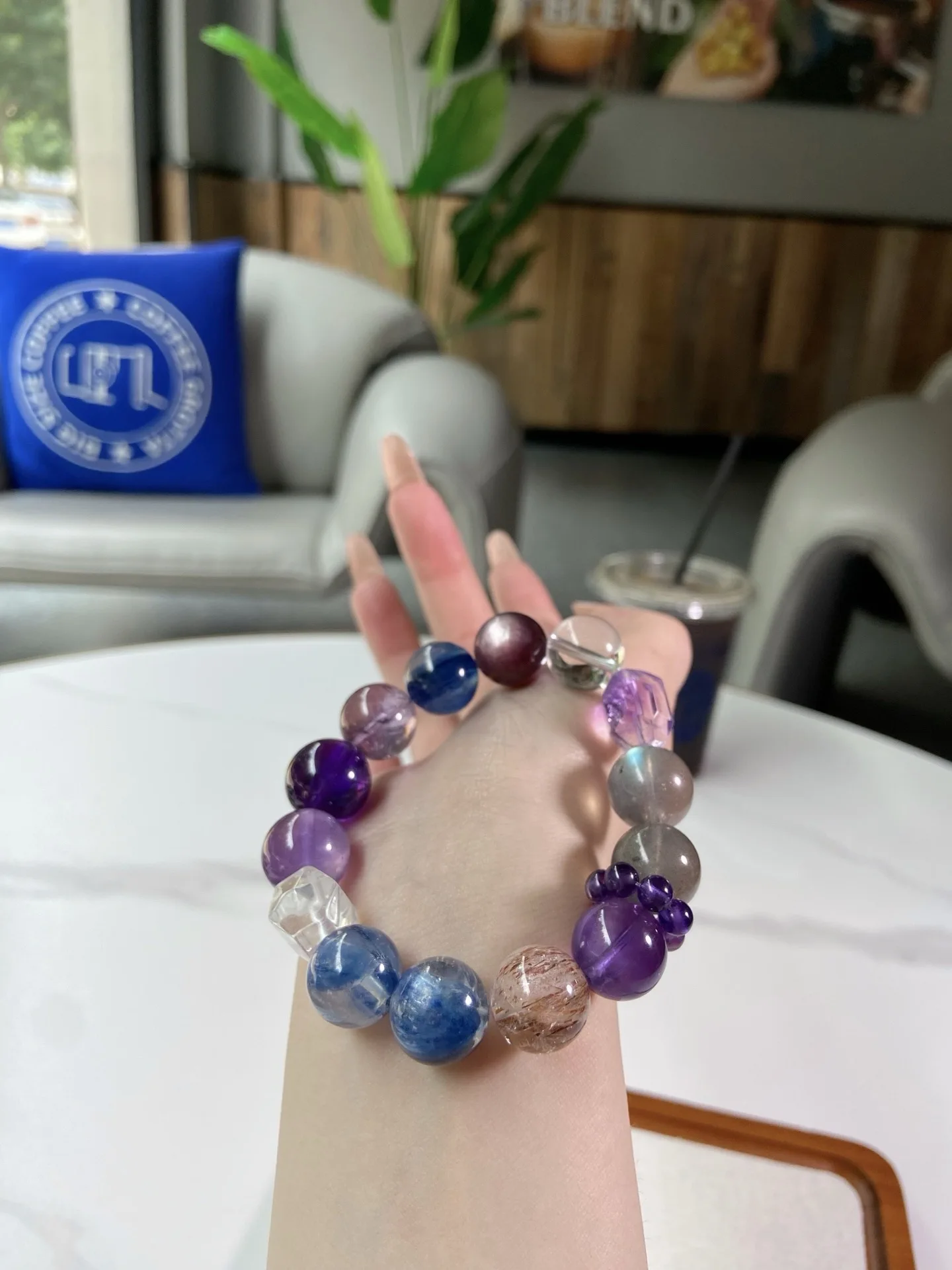 Brazilian Multi-Stone Amethyst Bracelet — Nine‑Purple Fire Prism Harmony Ed 3 kf Sa39afd7bfe6748a0aadf2058c051f62eq