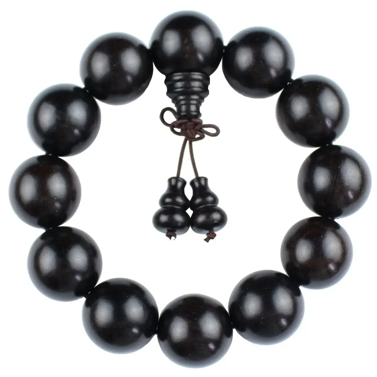 檀映古契·EbonyRoot — Authentic Submerged Ebony Buddha Beads Bracelet | 2.0 Old Material · Rosary Strand · Unisex Spiritual Jewelry 3 kf Sb49fb2e5309044dba525b04f3d1d532eE
