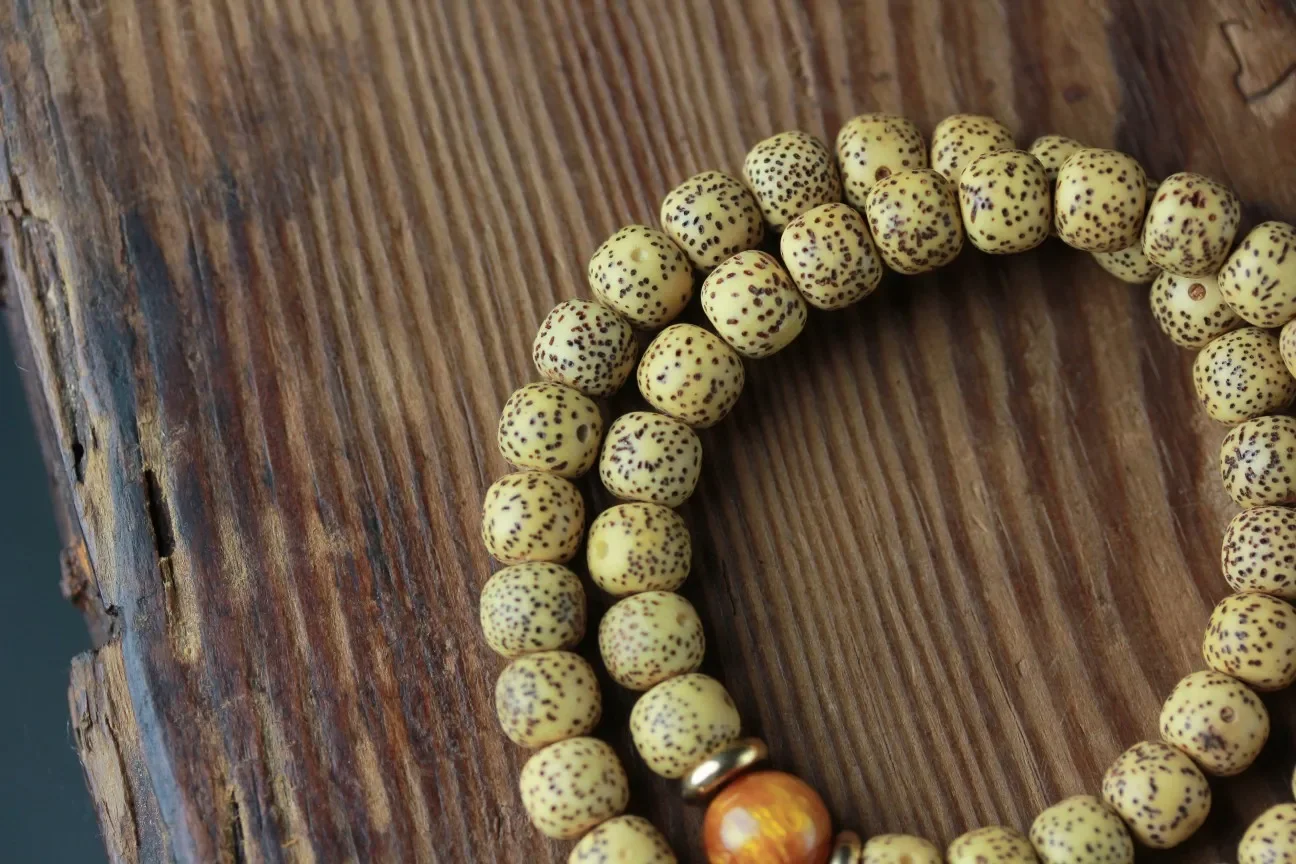 莲磨佛契·Lotusgrind — Original DIY Handmade Bracelet | Milled Lotus Seed · Bodhi Zi Buddha Beads · Woven Prayer Chain 8 kf Sd5cd5c941ea2480fabf3cdc44a75b4dfG