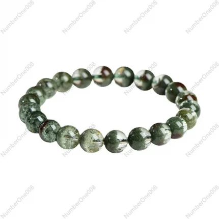 曜隐聚宝·Treasure Basin Bracelet — MUKO GEMS | 7A Phantom Quartz · Red & Green Crystal · Natural Energy Gift