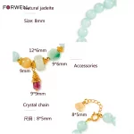 Yùjīn Huāyùn（玉金花韵) · Hetianara — FORWELL Natural Jadeite Bracelet | Hetian Jade · Retro Beads · Karat Gold Accents · Romantic Designer Jewelry for Women - Image 6