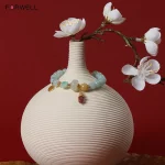 Yùjīn Huāyùn（玉金花韵) · Hetianara — FORWELL Natural Jadeite Bracelet | Hetian Jade · Retro Beads · Karat Gold Accents · Romantic Designer Jewelry for Women - Image 3