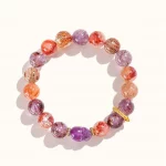 曜福貔貅·Pixiora Wealth Bracelet — Model YBR1623 | Feng Shui Amethyst Edition · Super Seven & Quartz · ruifan Brand