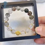 翠曜心镜·Z444 Green Phantom Bracelet — MUKO GEMS | Adjustable Rope Chain · Ethnic Style · Semi-precious Crystal Beads - Image 2