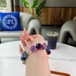 Brazilian Multi-Stone Amethyst Bracelet — Nine‑Purple Fire Prism Harmony Ed - Image 5