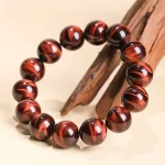 Red Tiger’s Eye Bracelet — Lovers’ Radiance Edition | Cute & Romantic Stone Jewelry from Fujian - Image 2