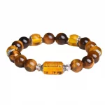 Citrine Tigereye Three-Side God Of Wealth Eight-Way Fortune Bracelet Men'S Lucky Beads Women - Image 5