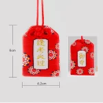 New Omamori Pray Fortune Beauty Health Safe Transparent Wealth Bag Guard Talisman Pendant Keychain Couple Gift - Image 5