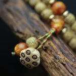 莲磨佛契·Lotusgrind — Original DIY Handmade Bracelet | Milled Lotus Seed · Bodhi Zi Buddha Beads · Woven Prayer Chain - Image 3