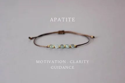澄曜启愿·Blue Apatite Birthday Bracelet — 4mm Faceted Beads | Adjustable Slide Lock · 21st Birthday Gift Edition