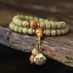莲磨佛契·Lotusgrind — Original DIY Handmade Bracelet | Milled Lotus Seed · Bodhi Zi Buddha Beads · Woven Prayer Chain - Image 2