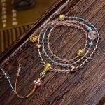 涤心滴·AguaClair Agate Pendant — mm | Water Drop Shape · Brazilian Origin · Ethnic Fine Jewelry