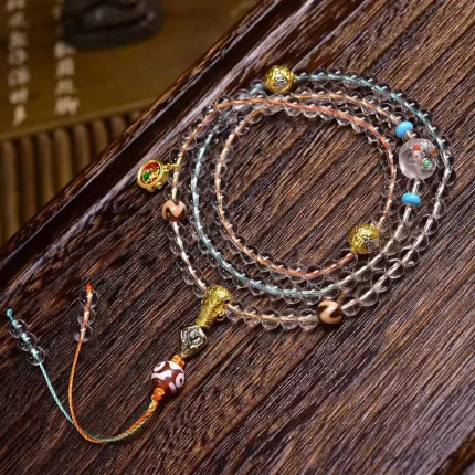 涤心滴·AguaClair Agate Pendant — mm | Water Drop Shape · Brazilian Origin · Ethnic Fine Jewelry