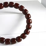 曜檀百行·Zitanflow — Small Leaf Red Sandalwood Buddhist Prayer Beads Bracelet | Indian Origin · Vintage Unisex Edition - Image 4