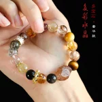 曜灵多宝·Treazure Bracelet — Autumn 2024 Edition | Fujian Origin · Black Gold Super Seven & Green Ghost · Fashion Commuting Style - Image 5