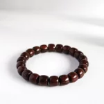 曜檀百行·Zitanflow — Small Leaf Red Sandalwood Buddhist Prayer Beads Bracelet | Indian Origin · Vintage Unisex Edition - Image 2