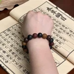 Wǔxíng Héxiāng（五行合香) · UMQ — Five-Way Incense Bead Bracelet | Unisex · Mood Tracker · Rope Chain · Vintage Wood Aromatherapy Jewelry - Image 2