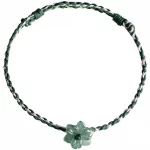 Lánhuā Yùzhēn（蓝花玉珍) · MC — Blue Myanmar Jadeite Flower Bracelet | Natural Burmese Jade · Vintage Luxury Amulet Jewelry for Women