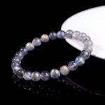 曜隐紫辉·ZF021 Labradorite Bracelet — MUKO GEMS | 10mm Round Beads · CCGTC Certified · Grade AAAAAA