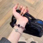 Double A Natural Brazilian Amethyst Versatile Design Fashionable Elegant Bracelet Jewelry - Image 4