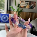 Brazilian Multi-Stone Amethyst Bracelet — Nine‑Purple Fire Prism Harmony Ed - Image 4