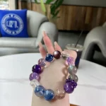 Brazilian Multi-Stone Amethyst Bracelet — Nine‑Purple Fire Prism Harmony Ed - Image 3