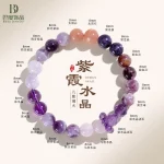 Purple Ghost Amethyst Bracelet — Nine‑Purple Fire Commuter Grace Edition