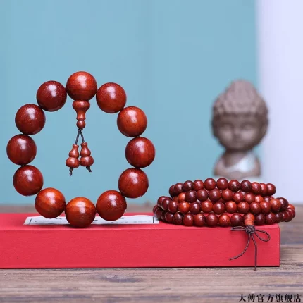 巴檀佛契·Roselink — Brazil Natural Rosewood Bracelet | Padauk Beads · Couple’s Buddhist Jewelry · Cultural Artifact Edition