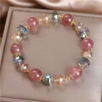 Strawberry Quartz Bracelet — Pixiu Peach Blossom Edition | Fine Romantic Crystal Jewelry for Women - Image 4