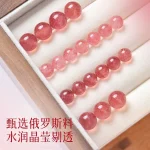 Strawberry Quartz Bracelet — Peach Blossom Romance Edition | NGTC-Certified Fine Crystal Jewelry for Women - Image 3