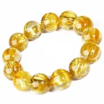 Cat’s Eye Golden Hair Crystal Bracelet — Collector’s Edition for Lovers | Classic Stone Strand Jewelry from Fujian - Image 2