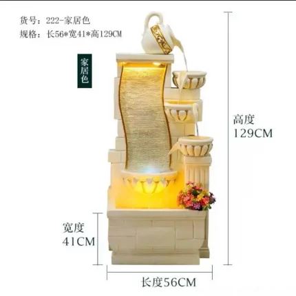 Shuǐyǐn Tíngyǒng（水隐庭涌） · Sangbu — Classical Cascade Fountain | Resin Indoor Waterfall · Feng Shui Garden Ornament for Home & Office